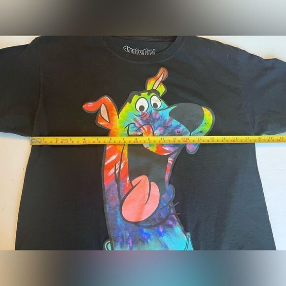 Scooby Doo T-Shirt Men’s Medium “Crayon Scribbles” Scooby Black Vintage - Picture 4 of 7